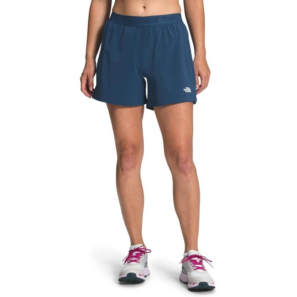 The North Face Wander Shorts Women's XS Blue Flat Front Elastic Waist APP2700